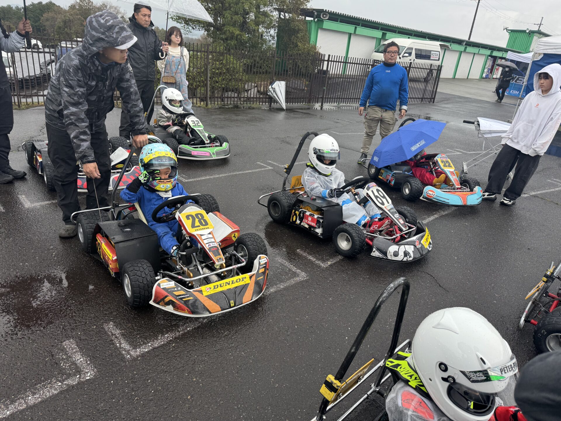 悪天候でのレースも両選手とも完走! キッズカート Rd.2 2025.4.13